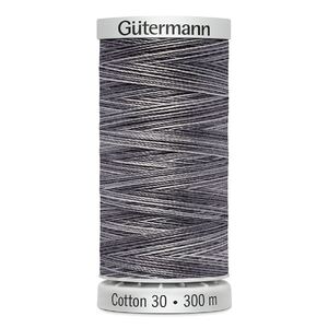 Gutermann Cotton 30 #4028 VARIEGATED GREY 300m Embroidery &amp; Quilting Thread