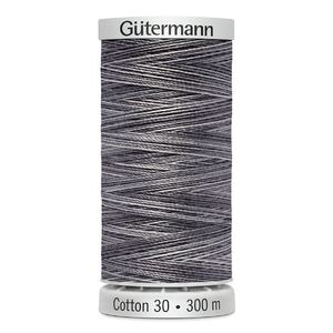 Gutermann Sulky Cotton 30, #4028 VARIEGATED GREY, 300m Embroidery, Quilting Thread