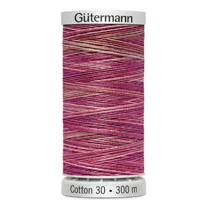 Gutermann Cotton 30 #4030 VARIEGATED PINK PURPLE 300m Embroidery &amp; Quilting Thread
