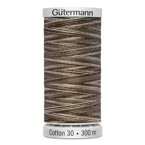 Gutermann Cotton 30 #4036 VARIEGATED BROWN 300m Embroidery &amp; Quilting Thread