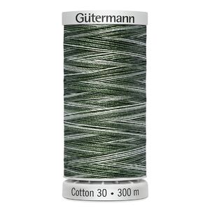 Gutermann Cotton 30 #4037 VARIEGATED GREEN 300m Embroidery &amp; Quilting Thread