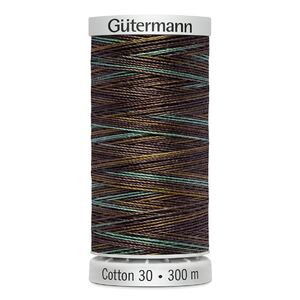 Gutermann Cotton 30 #4038 VARIEGATED GREEN BROWN 300m Embroidery &amp; Quilting Thread