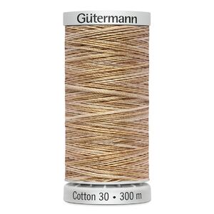 Gutermann Cotton 30 #4040 VARIEGATED BEIGE 300m Embroidery &amp; Quilting Thread