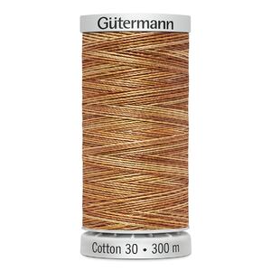 Gutermann Cotton 30 #4044 VARIEGATED BROWN 300m Embroidery &amp; Quilting Thread