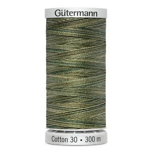 Gutermann Cotton 30 #4050 VARIEGATED GREEN 300m Embroidery &amp; Quilting Thread