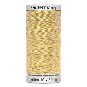 Gutermann Cotton 30 #4058 VARIEGATED PALE YELLOW 300m Embroidery &amp; Quilting Thread