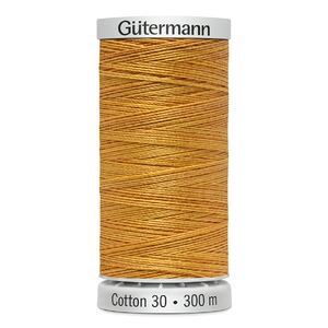 Gutermann Cotton 30 #4059 VARIEGATED GOLD ORANGE 300m Embroidery &amp; Quilting Thread