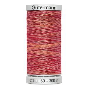 Gutermann Cotton 30 #4061 VARIEGATED ORANGE 300m Embroidery &amp; Quilting Thread