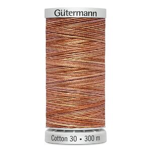 Gutermann Cotton 30 #4066 VARIEGATED ORANGE 300m Embroidery &amp; Quilting Thread