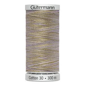 Gutermann Cotton 30 #4072 VARIEGATED GREY GREEN 300m Embroidery &amp; Quilting Thread
