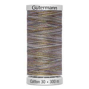 Gutermann Cotton 30 #4078 VARIEGATED MULTI GREY 300m Embroidery &amp; Quilting Thread