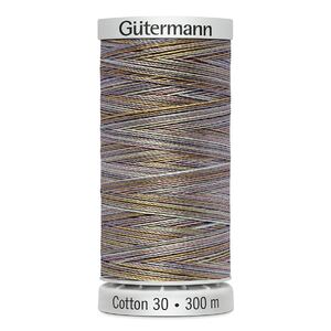 Gutermann Cotton 30, #4078 VARIEGATED MULTI GREY, 300m Embroidery, Quilting Thread