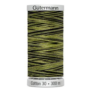 Gutermann Cotton 30 #4089 VARIEGATED YELLOW GREEN 300m Embroidery &amp; Quilting Thread