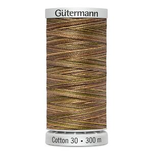 Gutermann Cotton 30 #4091 VARIEGATED KHAKI MIX 300m Embroidery &amp; Quilting Thread