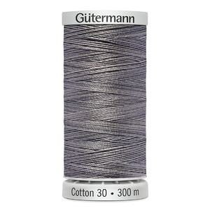 Gutermann Cotton 30, #4094 VARIEGATED GREY MIX, 300m Embroidery, Quilting Thread