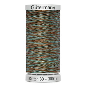 Gutermann Cotton 30 #4131 VARIEGATED BROWN SKY MIX 300m Embroidery &amp; Quilting Thread