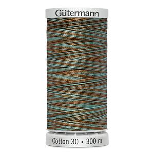 Gutermann Cotton 30 #4131 VARIEGATED BROWN SKY MIX 300m Embroidery &amp; Quilting Thread