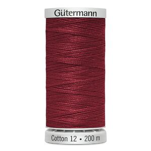 Gutermann Cotton 12 #1035 DARK RASPBERRY 200m Spool Embroidery &amp; Quilting Thread