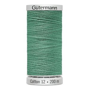 Gutermann Cotton 12 #1046 TEAL 200m Spool Embroidery &amp; Quilting Thread