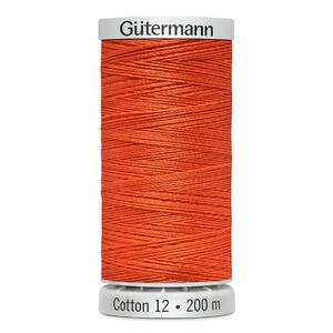 Gutermann Cotton 12 #1184 ORANGE 200m Spool Embroidery &amp; Quilting Thread