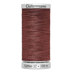 Gutermann Cotton 12 #1190 DARK SHELL PINK 200m Spool Embroidery &amp; Quilting Thread