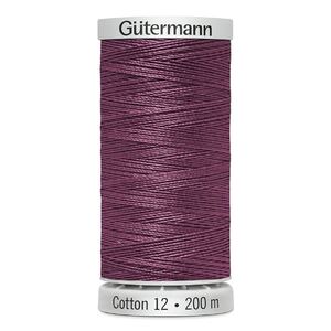 Gutermann Cotton 12 #1192 PINKISH MAUVE 200m Spool Embroidery &amp; Quilting Thread