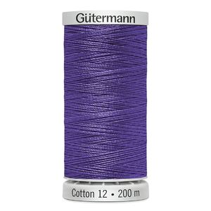 Gutermann Cotton 12 #1235 LAVENDER PURPLE 200m Spool Embroidery &amp; Quilting Thread