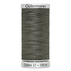 Gutermann Cotton 12 #1270 KHAKI GREEN 200m Embroidery &amp; Quilting Thread