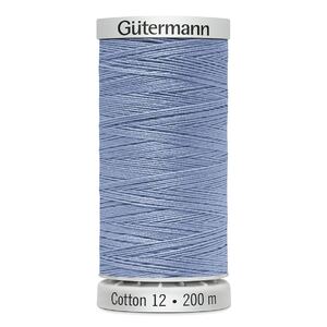 Gutermann Cotton 12 #1292 LIGHT CORNFLOWER BLUE 200m Spool Embroidery &amp; Quilting Thread