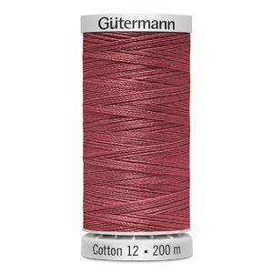 Gutermann Cotton 12 #1558 DARK DUSTY PINK 200m Embroidery &amp; Quilting Thread