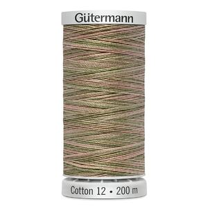 Gutermann Cotton 12 #4026 VARIEGATED 200m Spool Embroidery &amp; Quilting Thread