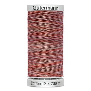 Gutermann Cotton 12 #4029 VARIEGATED PINKS 200m Spool Embroidery &amp; Quilting Thread