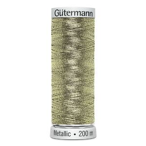 Gutermann Metallic Machine Embroidery Thread, #7003 LIGHT GOLD, 200m