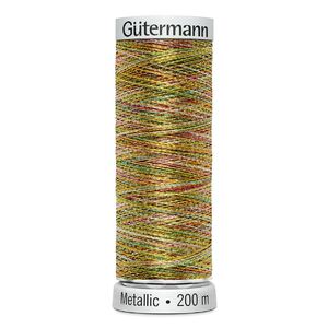 Gutermann Metallic Machine Embroidery Thread, 200m, Colour 7020 MULTI