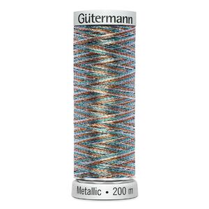 Gutermann Metallic Machine Embroidery Thread, 200m, Colour 7028