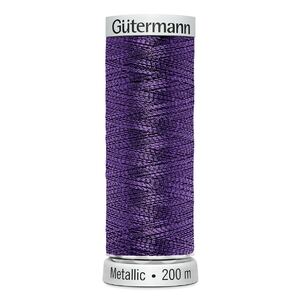 Gutermann Metallic #7050 PURPLE, 200m Machine Embroidery Thread