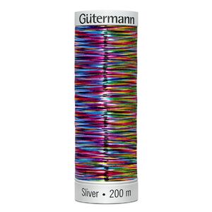 Gutermann Metallic Sliver Thread, Colour 8020 MULTICOLOUR, 200 Metre Spool (220yds)