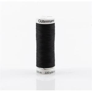 Gutermann Sew-All Thread #000 BLACK, 200m Spool, 100% Polyester