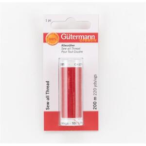 Gutermann Sew-All Thread #156 RED, 200m Spool, 100% Polyester