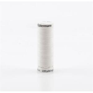 Gutermann Sew-All Thread #800 WHITE, 200m Spool, 100% Polyester