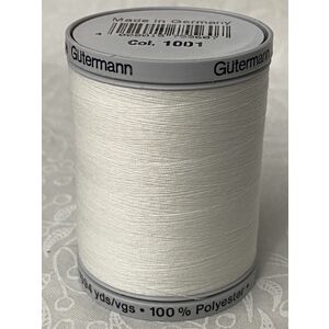 Gutermann Bobbin Thread WHITE (1001) 1000m Spool, Art. 709840