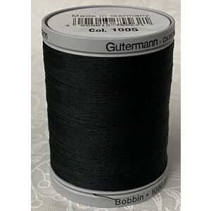 Gutermann Bobbin Thread BLACK (1005) 1000m Spool, Art. 709840