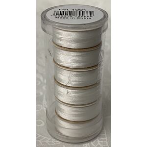 Gutermann Pre-Wound Bobbin Thread WHITE (1001) 120m Bobbins, 6 Pack, Art. 709867