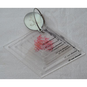 Sew Easy Mini Diamonds 8 Piece Template Set, 3/4" to 3", Great Quilting Templates
