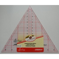 Sew Easy Patchwork Ruler 8" x 9.25" 60 Degree Triangle, For Craft, Quilting & Patchwork