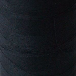 Rasant 50 Thread 5,000m Cone, Polyester Cotton Thread, Colour 4000 BLACK