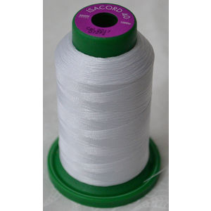 ISACORD 40, #0017 PAPER WHITE, 1000m Machine Embroidery, Sewing Thread