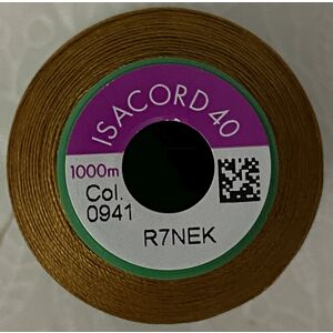 ISACORD 40 #0941 GOLDEN GRAIN 1000m Machine Embroidery Sewing Thread