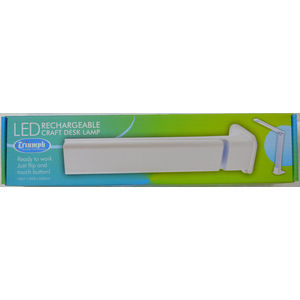 Triumph LED Rechargeable Craft Desk Lamp Blue/White
