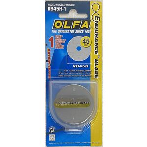 OLFA 45mm Rotary Cutter Endurance Blade, RB45H-1 (E)